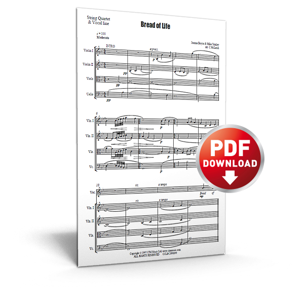 bread of life - sheet music - cjm music