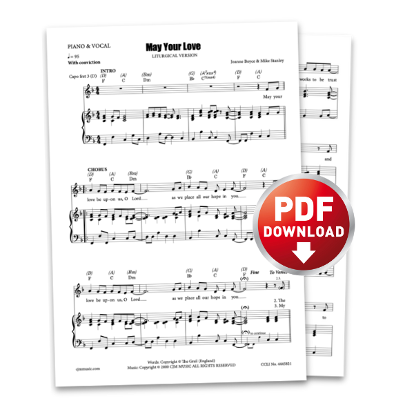 May Your Love - PIANO & GUITAR (Sheet Music PDF)